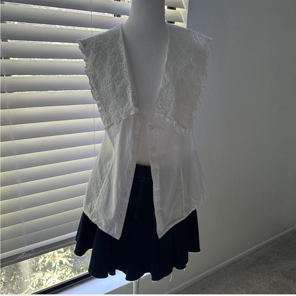 Reclaimed Vintage Peplum Button Up